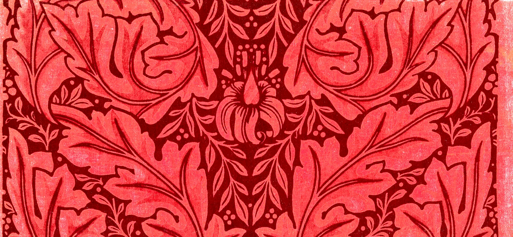 Acanthus by William Morris, Red colourway