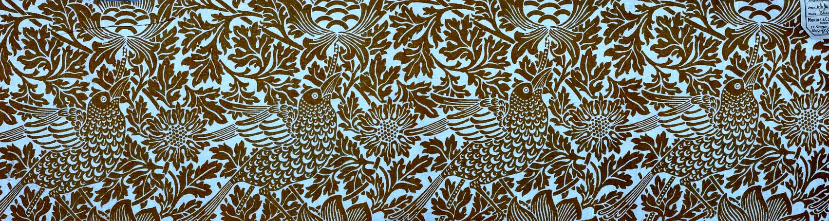 Bird and Anemone by William Morris, Blue colourway