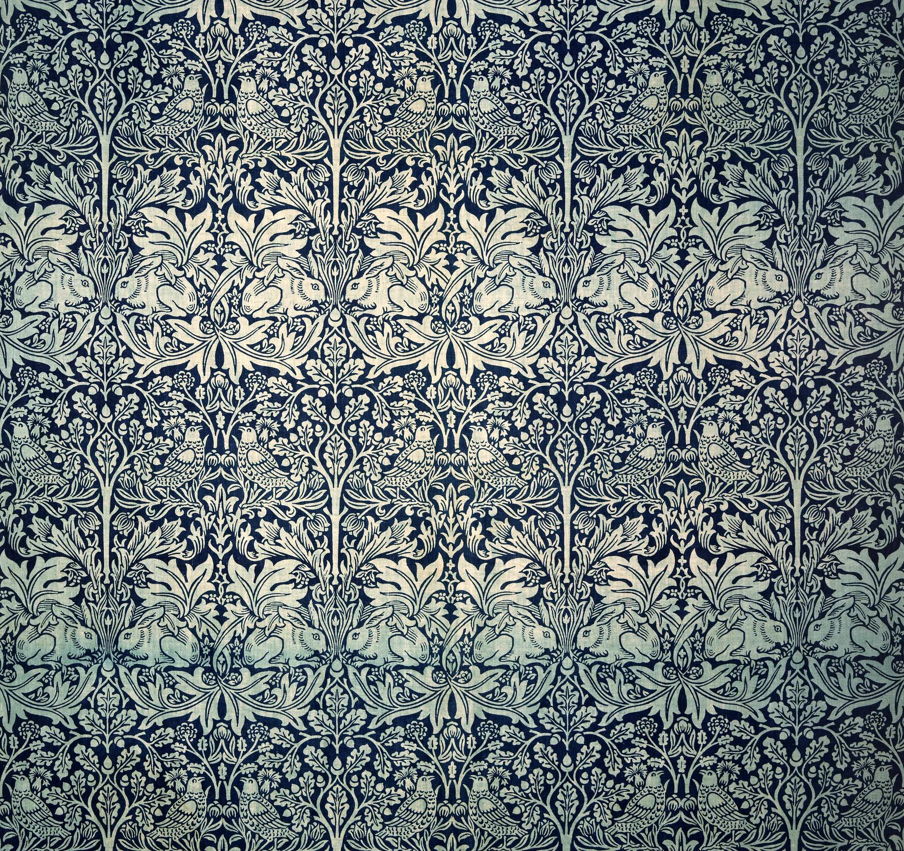 Brother Rabbit by William Morris, Indigo colourway
