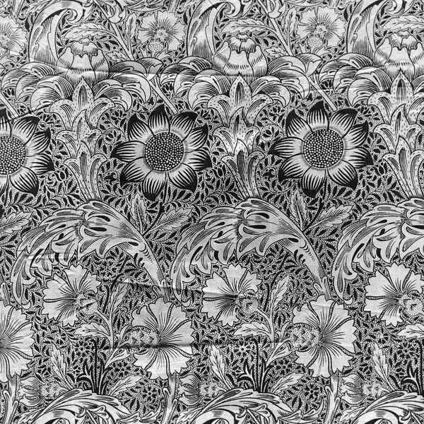 Corncockle pattern, Ivory on Stone colourway