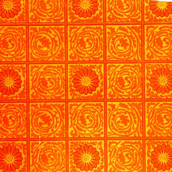 Diaper pattern, Terracotta colourway