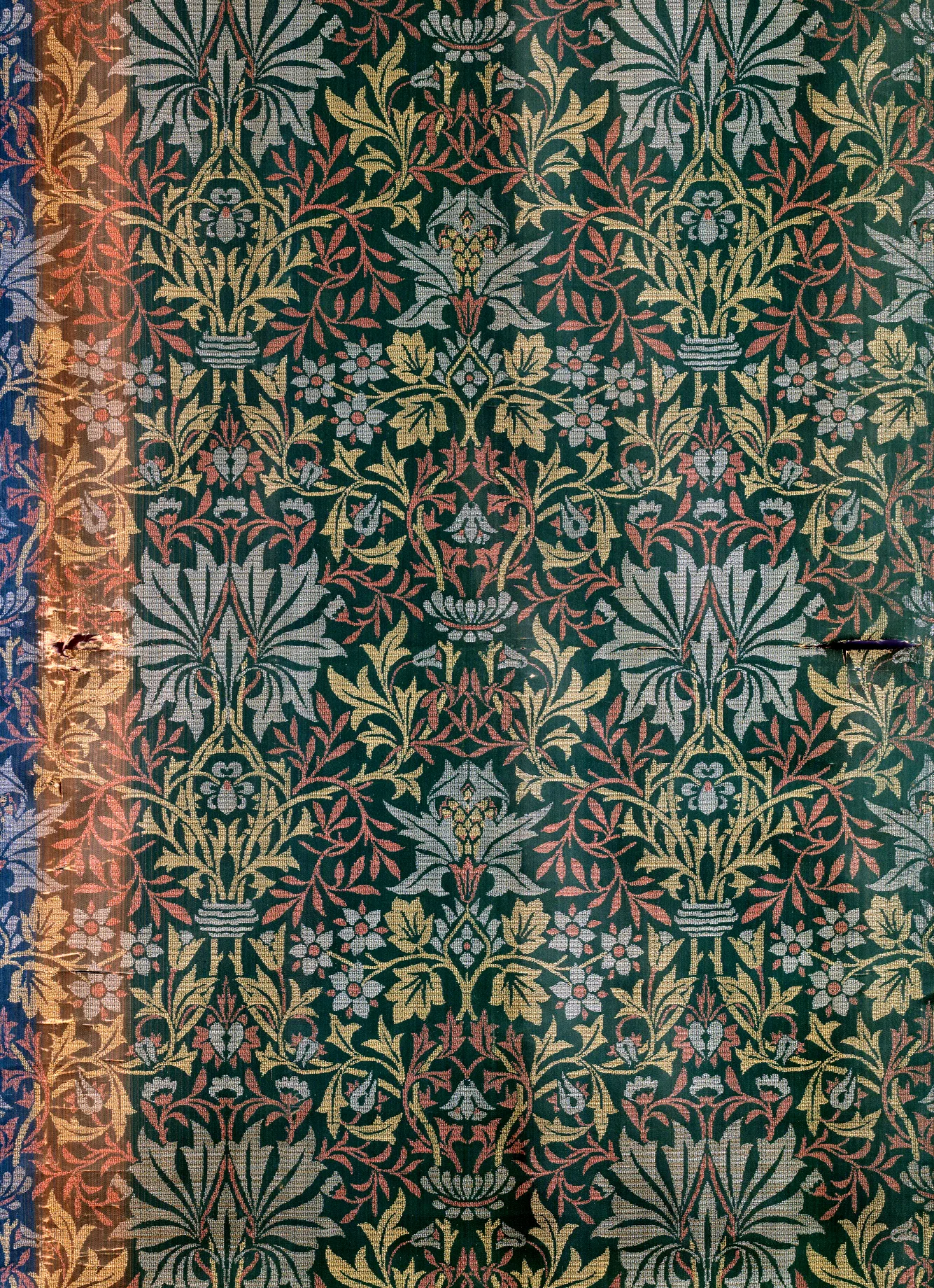 Flower Garden by William Morris, Black colourway