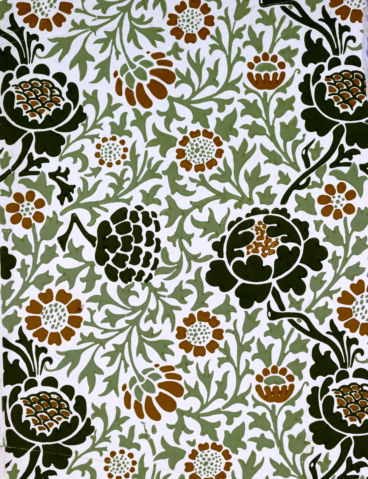 Grafton by William Morris, Gold on Ivory colourway