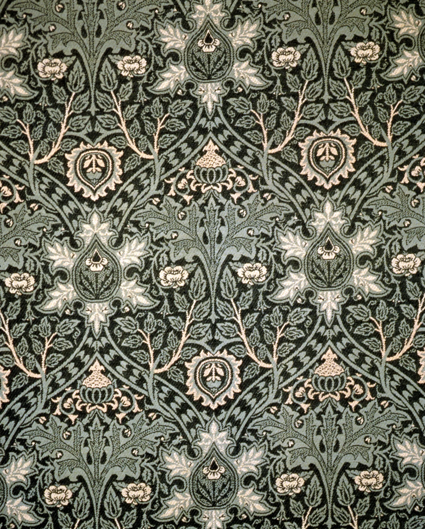 Ispahan by J.H. Dearle, Green on Stone colourway