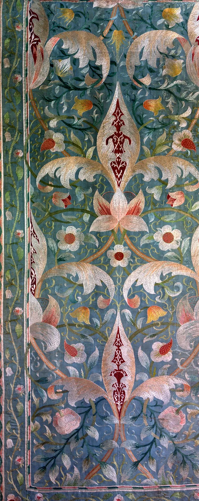 Lotus by May Morris, Teal colourway