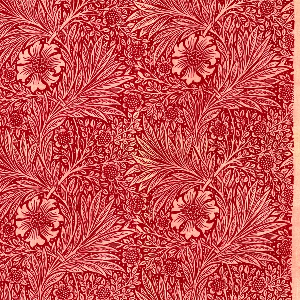 Marigold pattern, Red colourway
