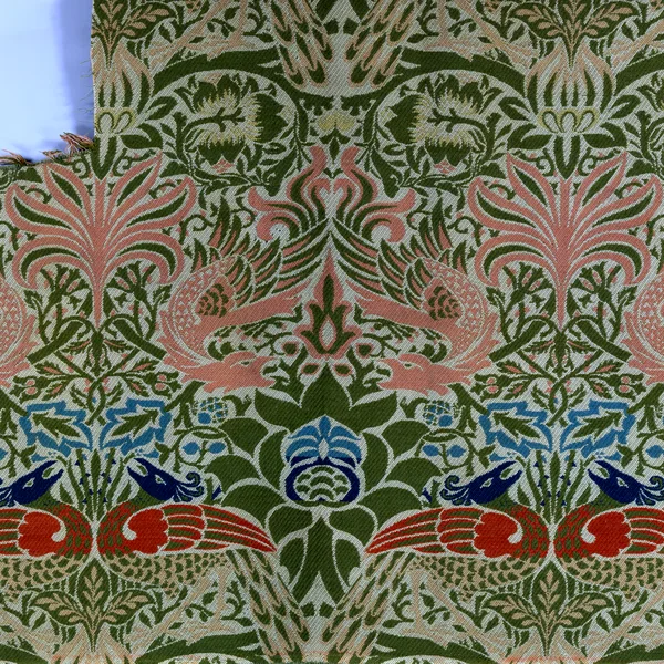 Peacock and Dragon pattern, Dark Green colourway