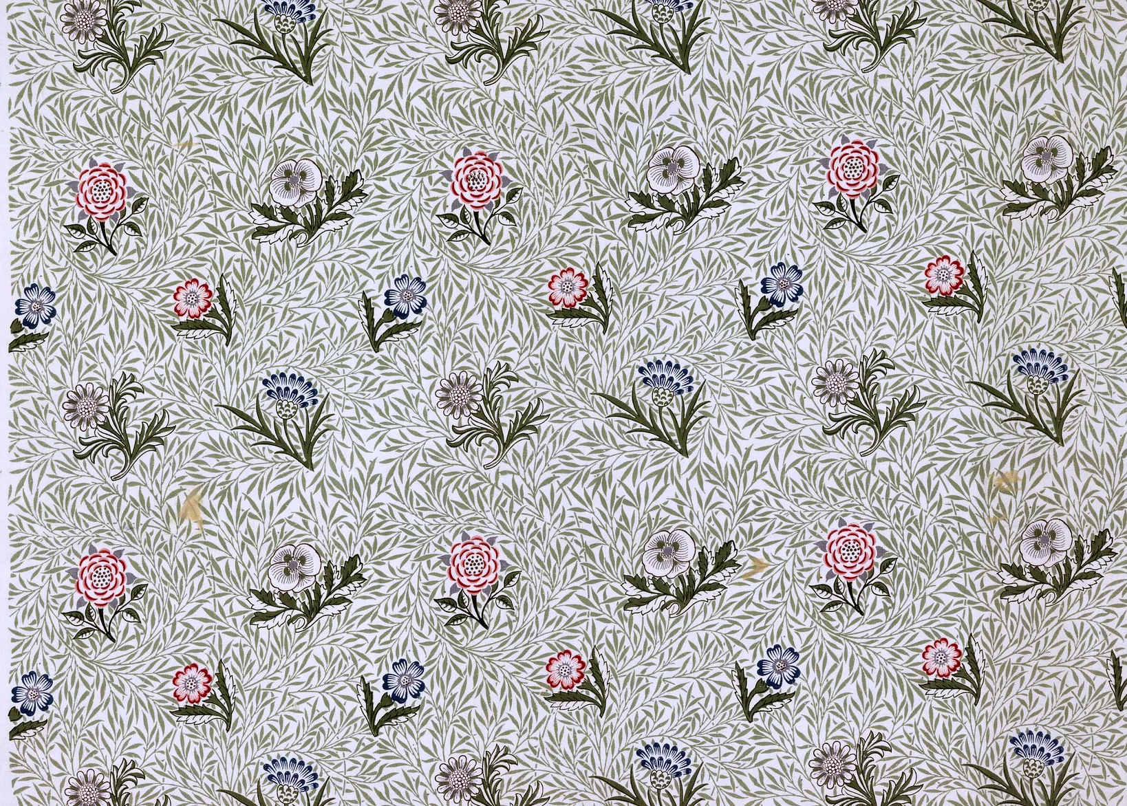 Powdered by William Morris, Stone on Ivory colourway