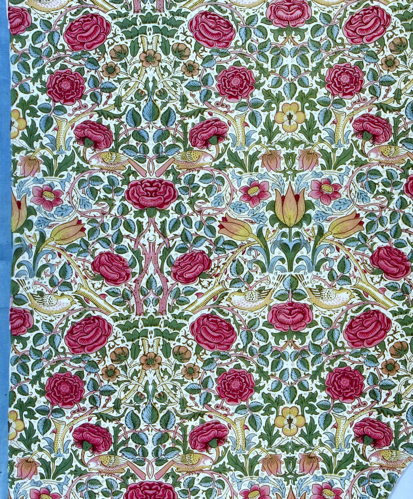 Rose by William Morris, Stone on Ivory colourway