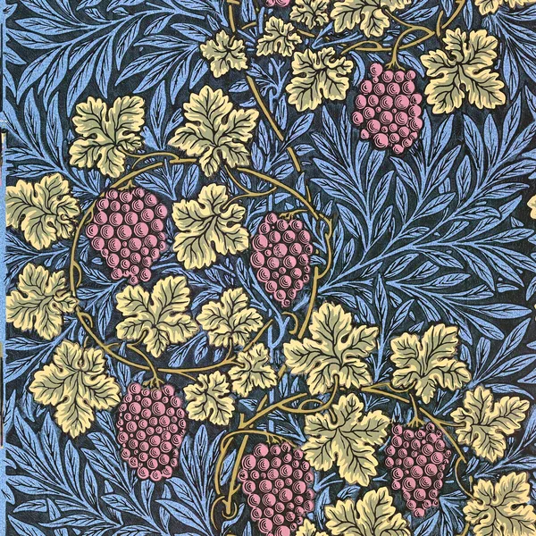 Vine pattern, Black colourway