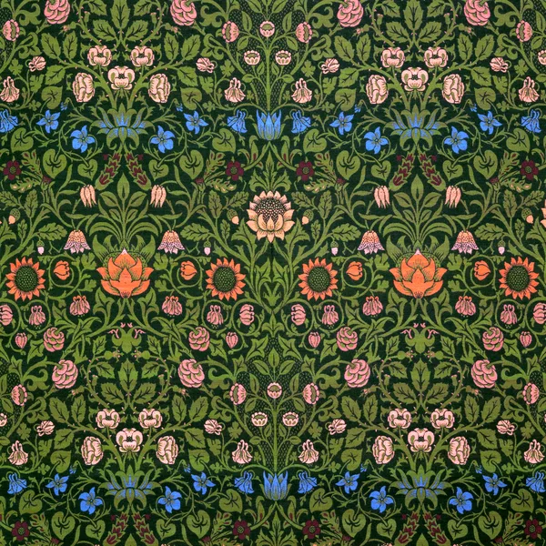 Violet and Columbine pattern, Black colourway